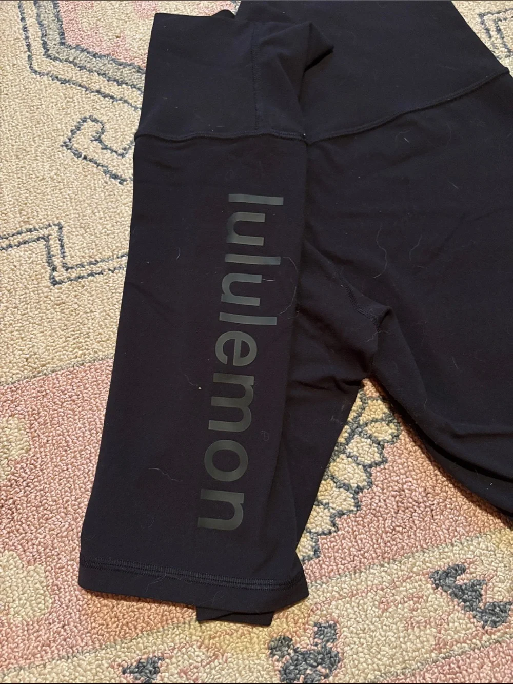 High-Waist Black Women's Bike Shorts